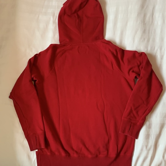COPY - Roots deep red hoodie w grey fabric beaver white embroidery unisex EUC - Picture 6 of 6